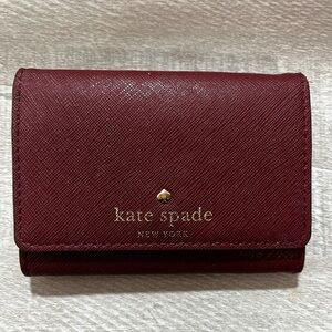 Kate Spade Burgundy Red Bifold Wallet